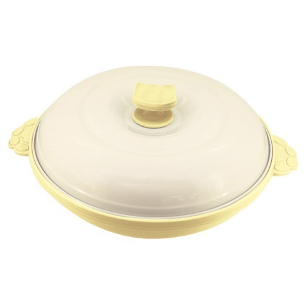 【100Pもらえる・11/30まで期間限定】chef　猫鍋レンジパン　イエロー