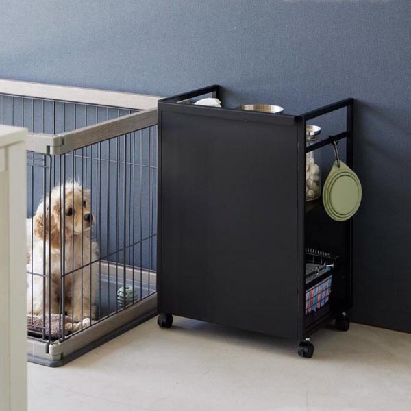 タワー 目隠しワゴン ブラック