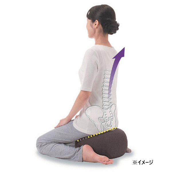 ストレッチもできるクッション YOZA ブラウン