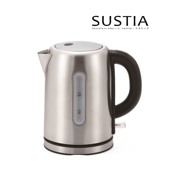 SUSTIAステンレス電気ケトル１Ｌ